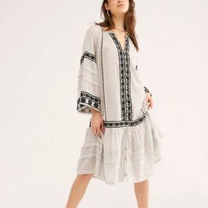 Free People Vagabond Cotton Embroidered Tunic